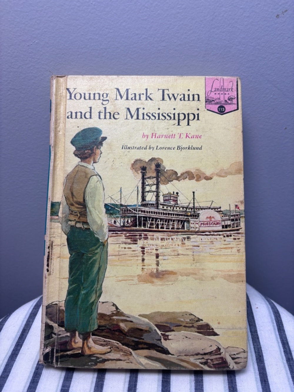 Young Mark Twain and the Mississippi by Harnett T. Kane Landmark Books
113 HB